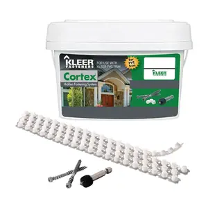 Kleer KFS750GN234C Trim Screws with Plugs Cortex No. 7 X 2.75" L Hex Drive Hex Head Grain