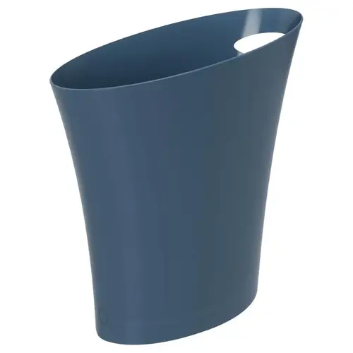 Trash Can 2 gal Blue Polypropylene Modern Blue Trash Can 2 gal Blue Polypropylene Modern Blue
