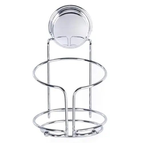 Hair Dryer Holder Stick N Lock Plus 6.1" H X 5.91" W X 3.94" L Chrome