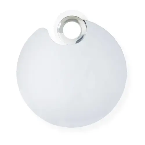 Shower Mirror 7" H X 7" W Wall Mount Gray