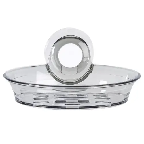 Soap Dish Impress Clear Gray Plastic Clear Soap Dish Impress Clear Gray Plastic Clear