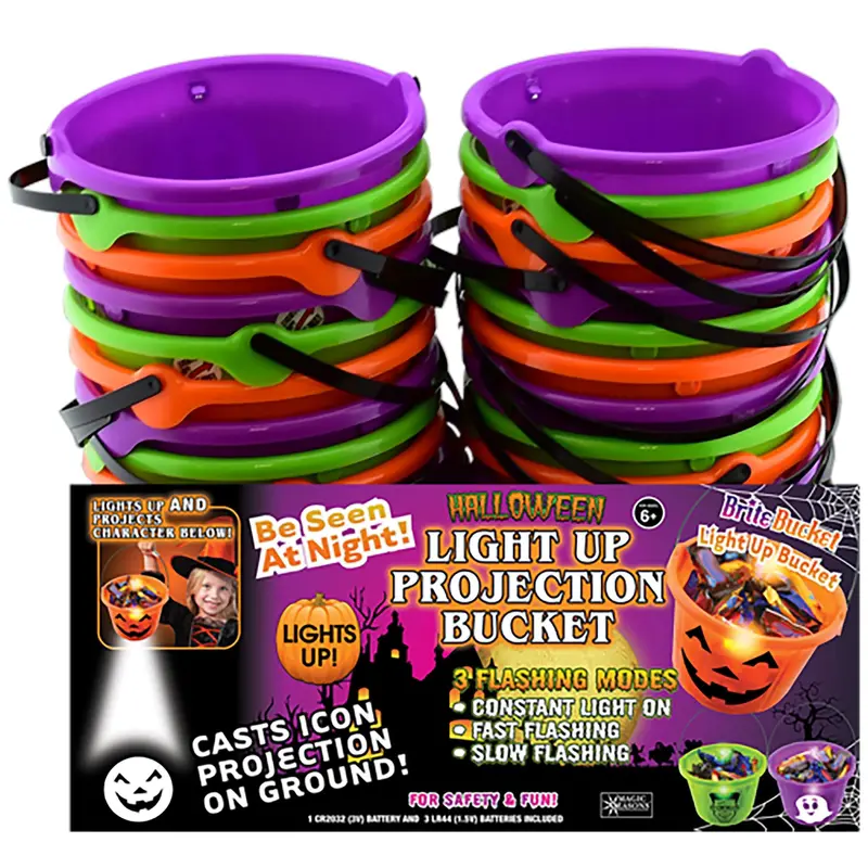 Magic Seasons Accessory Prelit Halloween Character Projection Bucket - pack of 24 702685-XCP24 Magic Seasons Accessory Prelit Halloween Character Projection Bucket - pack of 24 702685-XCP24
