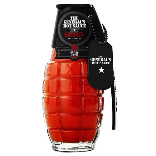 Sauce The General's Hot All Natural Dead Red 6 oz Sauce The General's Hot All Natural Dead Red 6 oz