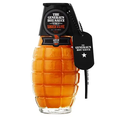 Sauce The General's Hot All Natural Shock & Awe 6 oz - pack of 12