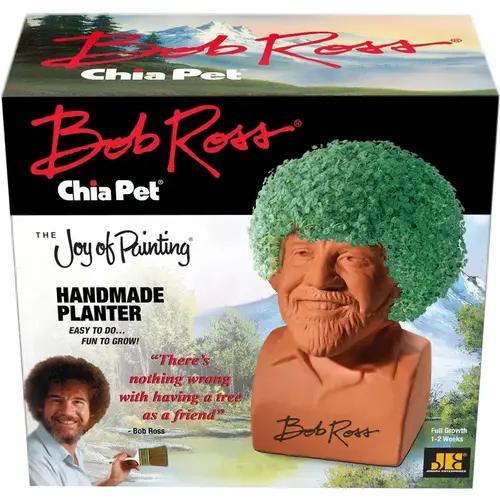 Decorative Planter Joy of Painting Bob Ross Clay Brown Decorative Planter Joy of Painting Bob Ross Clay Brown