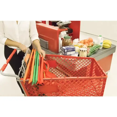 Reusable Shopping Bag Cart Daddy 4" H X 27" W X 8" L Assorted