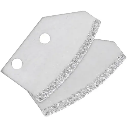 Carbide Grit Replacement Blades for Grout Saw Silver - pack of 2 Carbide Grit Replacement Blades for Grout Saw Silver - pack of 2