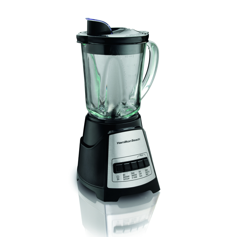HAMILTON BEACH 58148 Blender Power Elite 40 oz. 12 Stainless Steel 700 watts Black/Silver