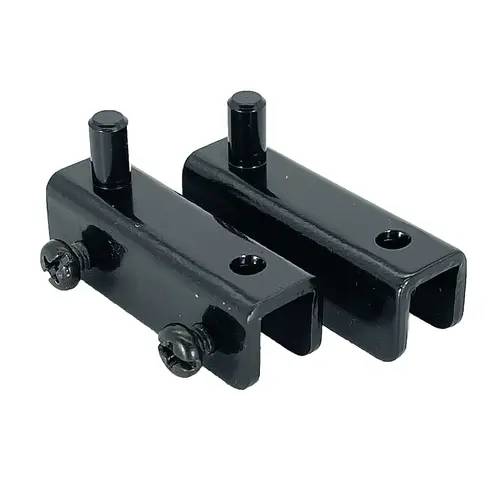 Black Standard Mount Glass Door Hinge Pair Black Standard Mount Glass Door Hinge Pair