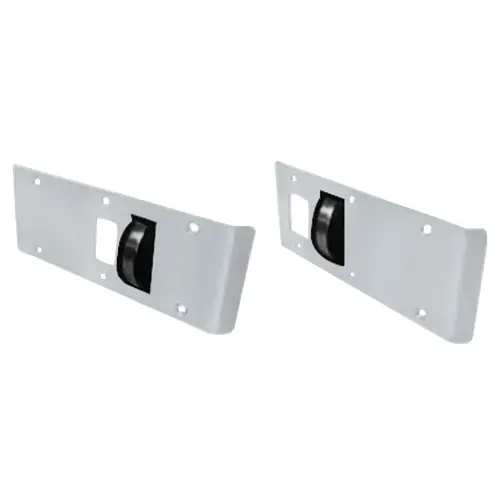Combo Double Lipped Strike And Rescue Stop For 1/8" Inset Door Satin Stainless Steel Combo Double Lipped Strike And Rescue Stop For 1/8" Inset Door Satin Stainless Steel