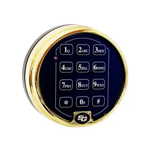 S&G Two Battery Keypad Only, Buffed Brass S&G Two Battery Keypad Only, Buffed Brass