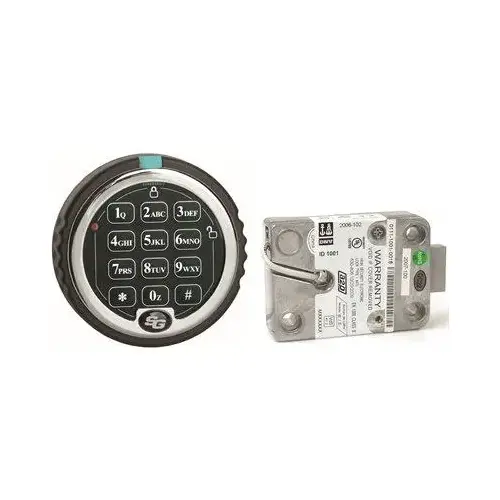 Titan Lock Kit, Direct Drive, Rotating Keypad, Non-Lighted Keypad, Bright Chrome