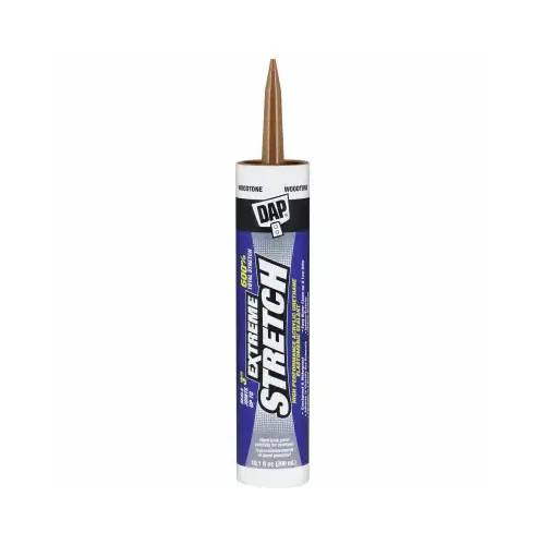 EXTREME STRETCH Premium Elastomeric Sealant, Woodtone, 24 hr Curing, 40 to 100 deg F, 10.1 fl-oz EXTREME STRETCH Premium Elastomeric Sealant, Woodtone, 24 hr Curing, 40 to 100 deg F, 10.1 fl-oz
