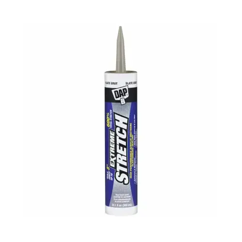 EXTREME STRETCH Premium Elastomeric Sealant, Slate Gray, 24 hr Curing, 40 to 100 deg F, 10.1 fl-oz