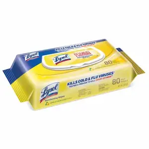 LYSOL 1920099716 Disinfecting Wipes Lemon & Lime Blossom Scent 80 ct