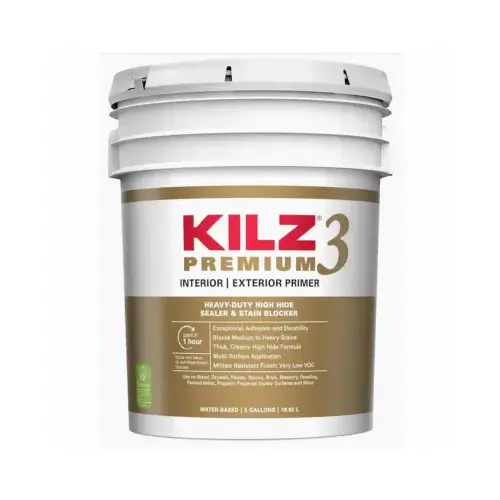 Stain Blocking Primer Premium White Flat Water-Based 5 gal White Stain Blocking Primer Premium White Flat Water-Based 5 gal White