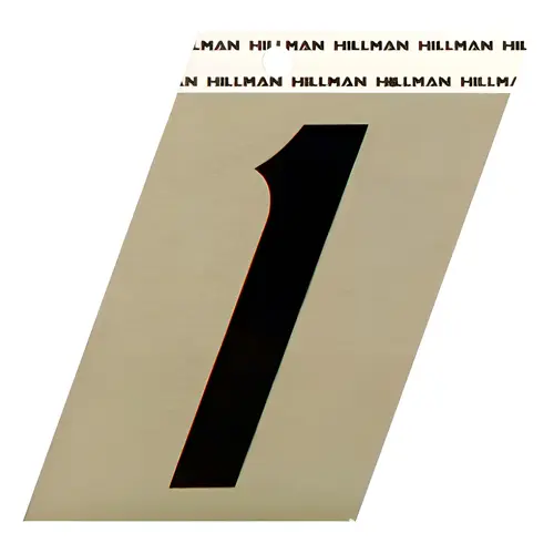 Number 3" Reflective Black Vinyl Self-Adhesive 1 Glossy