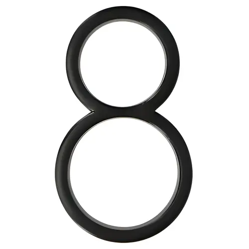 Number Distinctions 5" Black Steel Screw-On 8 Coated Number Distinctions 5" Black Steel Screw-On 8 Coated
