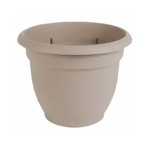 Ariana Series Planter, 6-1/2 in W, 6-1/2 in D, Round, Plastic, Pebble Stone Ariana Series Planter, 6-1/2 in W, 6-1/2 in D, Round, Plastic, Pebble Stone