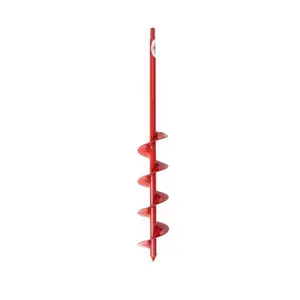 Power Planter 324H-RED Bulb Auger Drill Bit 24" Steel Red