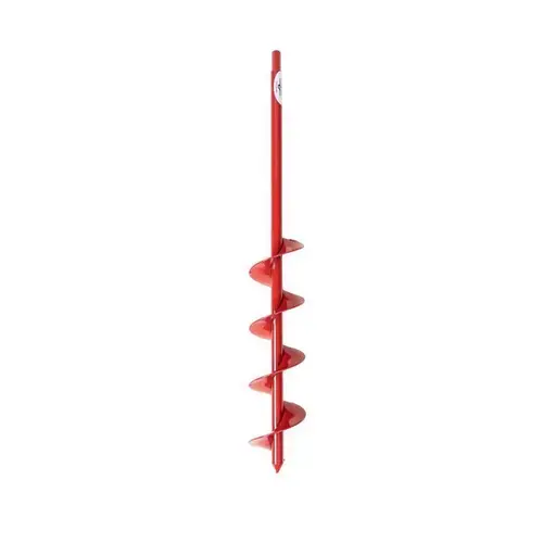 Bulb Auger Drill Bit 24" Steel Red