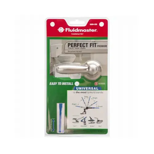 Perfect Fit Premium Toilet Tank Flush Lever, Brushed Nickel Perfect Fit Premium Toilet Tank Flush Lever, Brushed Nickel