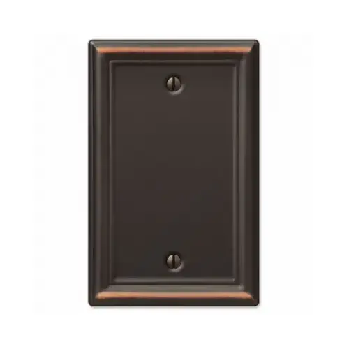 Chelsea Wall Plate, Aged Bronze, Steel, 1 Blank Chelsea Wall Plate, Aged Bronze, Steel, 1 Blank
