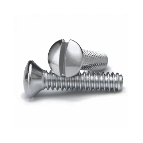 Wall Plate Screws, Chrome, 3/4-In - pack of 10 Wall Plate Screws, Chrome, 3/4-In - pack of 10