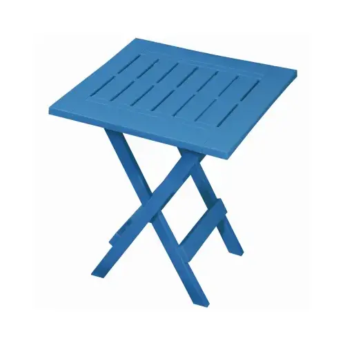 Resin Folding Table, Island Blue Resin Folding Table, Island Blue