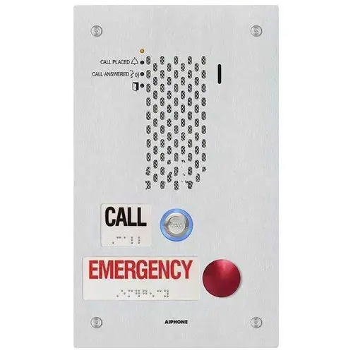 IX Series Flush Mount 1-Channel IP 2-Call Audio Station Intercom with SIP Compatible, PoE, Stainless Steel IX Series Flush Mount 1-Channel IP 2-Call Audio Station Intercom with SIP Compatible, PoE, Stainless Steel