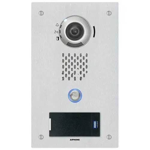 IX Series Flush Mount 1-Channel IP Video Door Station Intercom with HID Prox Reader, Stainless Steel IX Series Flush Mount 1-Channel IP Video Door Station Intercom with HID Prox Reader, Stainless Steel