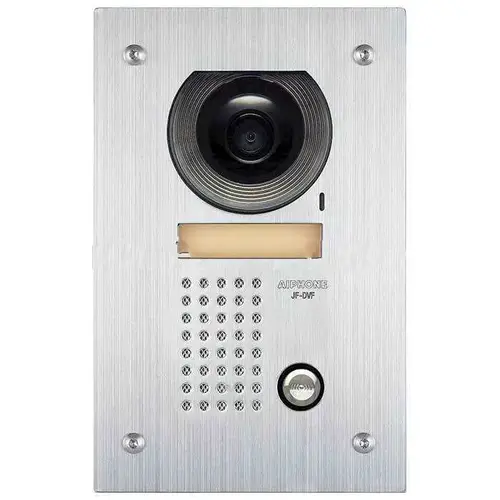 JF Series Flush Mount 1-Channel Color Video Door Station Intercom with Weather Resistant, Stainless Steel JF Series Flush Mount 1-Channel Color Video Door Station Intercom with Weather Resistant, Stainless Steel