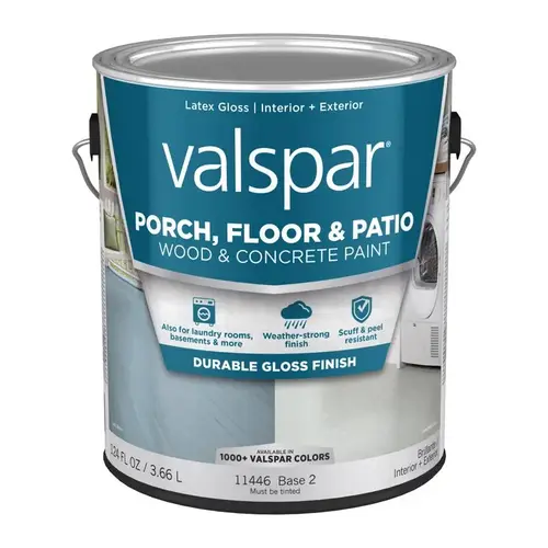 Floor and Patio Coating Porch, Floor & Patio Wood & Concrete Paint Gloss Clear Base 2 1 gal Clear