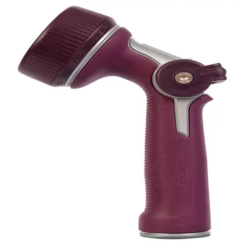 Watering Nozzle 7 Pattern Multi-Pattern Metal Eggplant