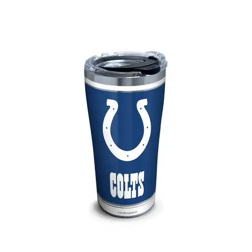 Double Wall Tumbler NFL 20 oz Indianapolis Colts Multicolored BPA Free Multicolored