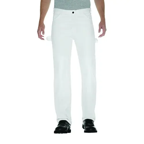 Double Knee Pants Men's Cotton White 32x30 White Double Knee Pants Men's Cotton White 32x30 White