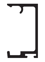 CRL-U.S. Aluminum BR34611 Door Stop, Clear Anodized Class 1, 21'-2" Stock Length