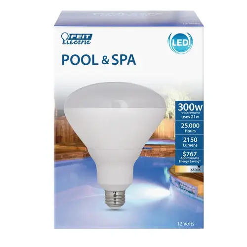 R40/2150/865/LED Pool and Spa LED Bulb, Flood, Spotlight, BR40 Lamp, E26 Lamp Base, 6500 K Color Temp Daylight R40/2150/865/LED Pool and Spa LED Bulb, Flood, Spotlight, BR40 Lamp, E26 Lamp Base, 6500 K Color Temp Daylight