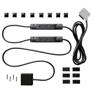 Charg BE0100110000037 Surge Protector 10 ft. L 7 outlets Black 1000 J Black