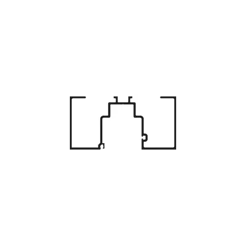 Door Jamb for 1-5/16" Glass, Clear Anodized Class 1 - 24'-2" Stock Length Door Jamb for 1-5/16" Glass, Clear Anodized Class 1 - 24'-2" Stock Length