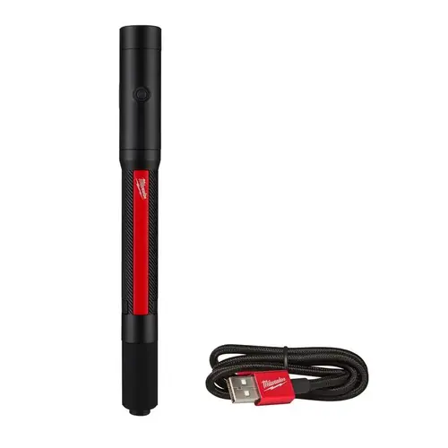 PENLIGHT RECHRGE W/LASER 250LM Black/Red PENLIGHT RECHRGE W/LASER 250LM Black/Red