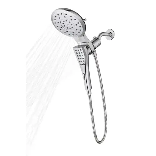 Showerhead Combo Chrome Metal 8 settings 1.75 gpm Chrome