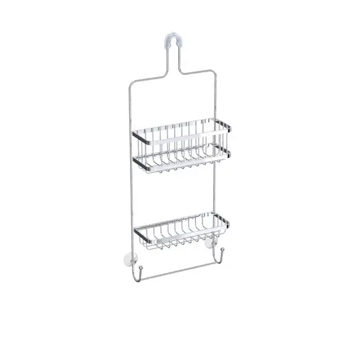 Shower Caddy Astra 25.5" H X 5" W X 10.98" L Chrome Silver Chrome Shower Caddy Astra 25.5" H X 5" W X 10.98" L Chrome Silver Chrome