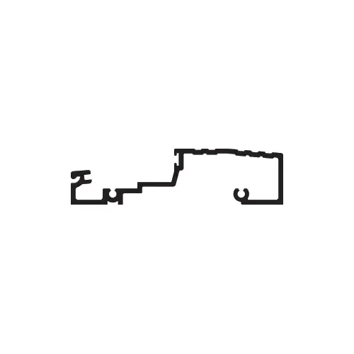 Clear Anodized Class 1 Threshold, High Performance Water Resistant 4.90" - 21'-4" Stock Length