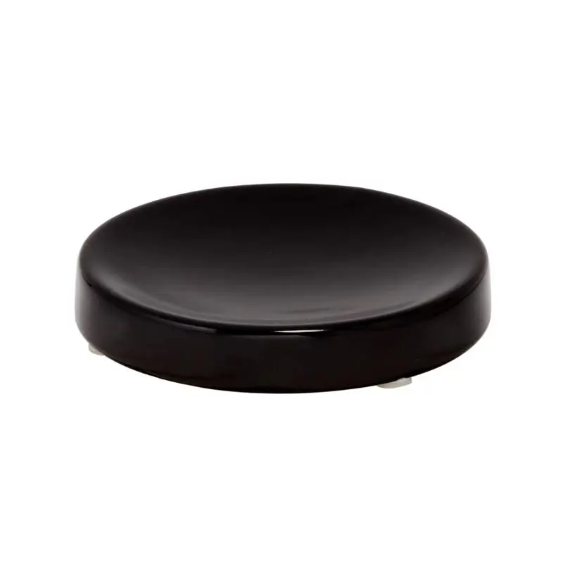 InterDesign Soap Dish Eco Vanity Black Ceramic Black 28217 InterDesign Soap Dish Eco Vanity Black Ceramic Black 28217