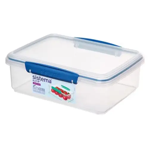 Food Storage Container Klip It 2 L Clear Clear - pack of 6 Food Storage Container Klip It 2 L Clear Clear - pack of 6