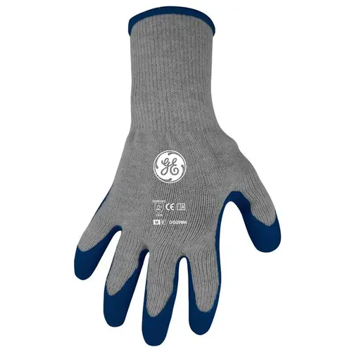 Dipped Gloves Unisex Crinkle Blue/Gray M Blue/Gray Pair Dipped Gloves Unisex Crinkle Blue/Gray M Blue/Gray Pair