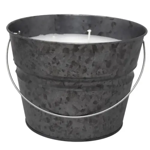 Citronella Bucket Candle For Mosquitoes 30 oz Gray