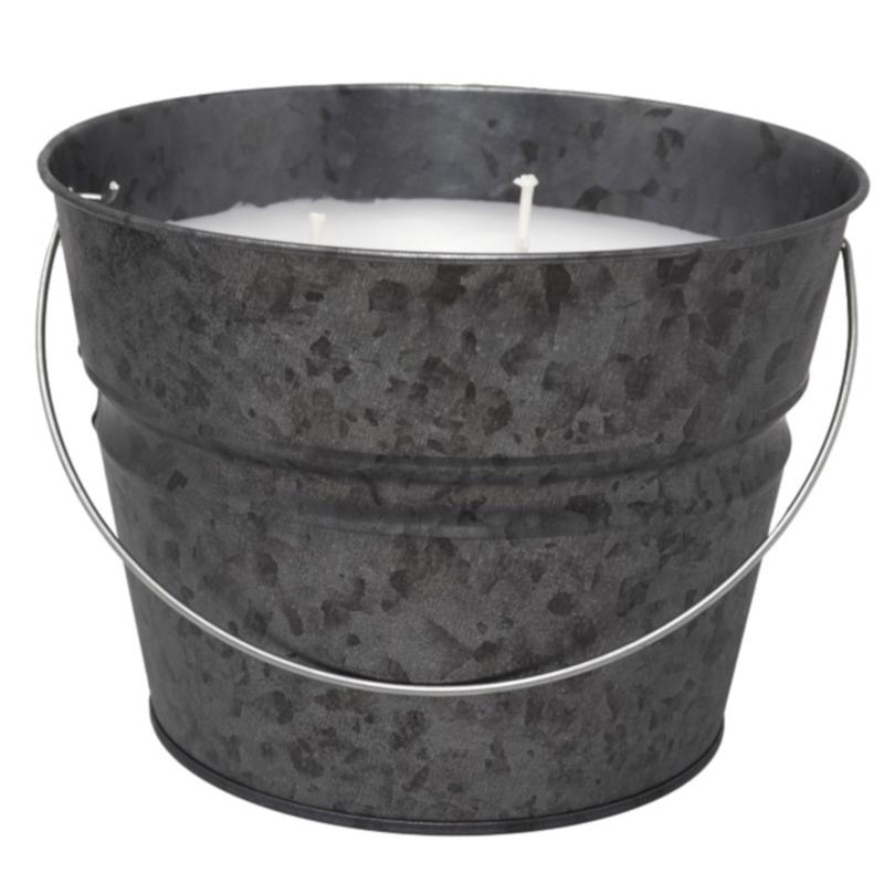 Home Essentials 21199GB Citronella Bucket Candle For Mosquitoes 30 oz Gray