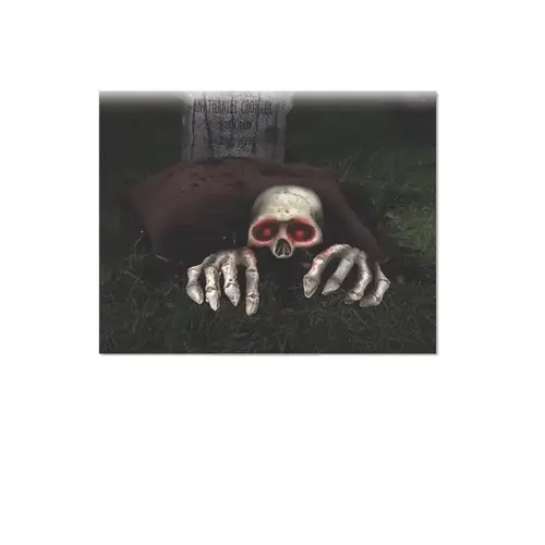 Halloween Decor 7.25" Lite Up Skele-Peeper Grave Breaker Halloween Decor 7.25" Lite Up Skele-Peeper Grave Breaker